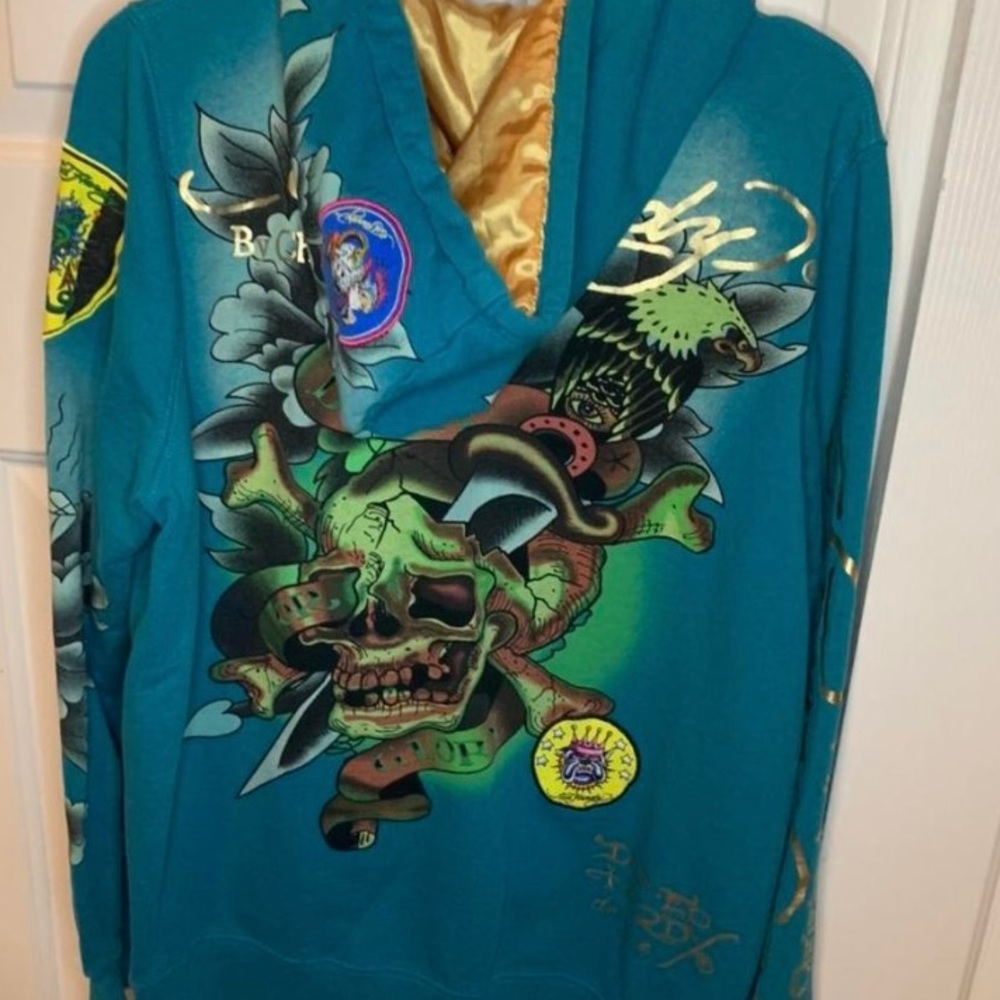 Lit Ed hardy jacket I have the tag but it’s not connected anymore.